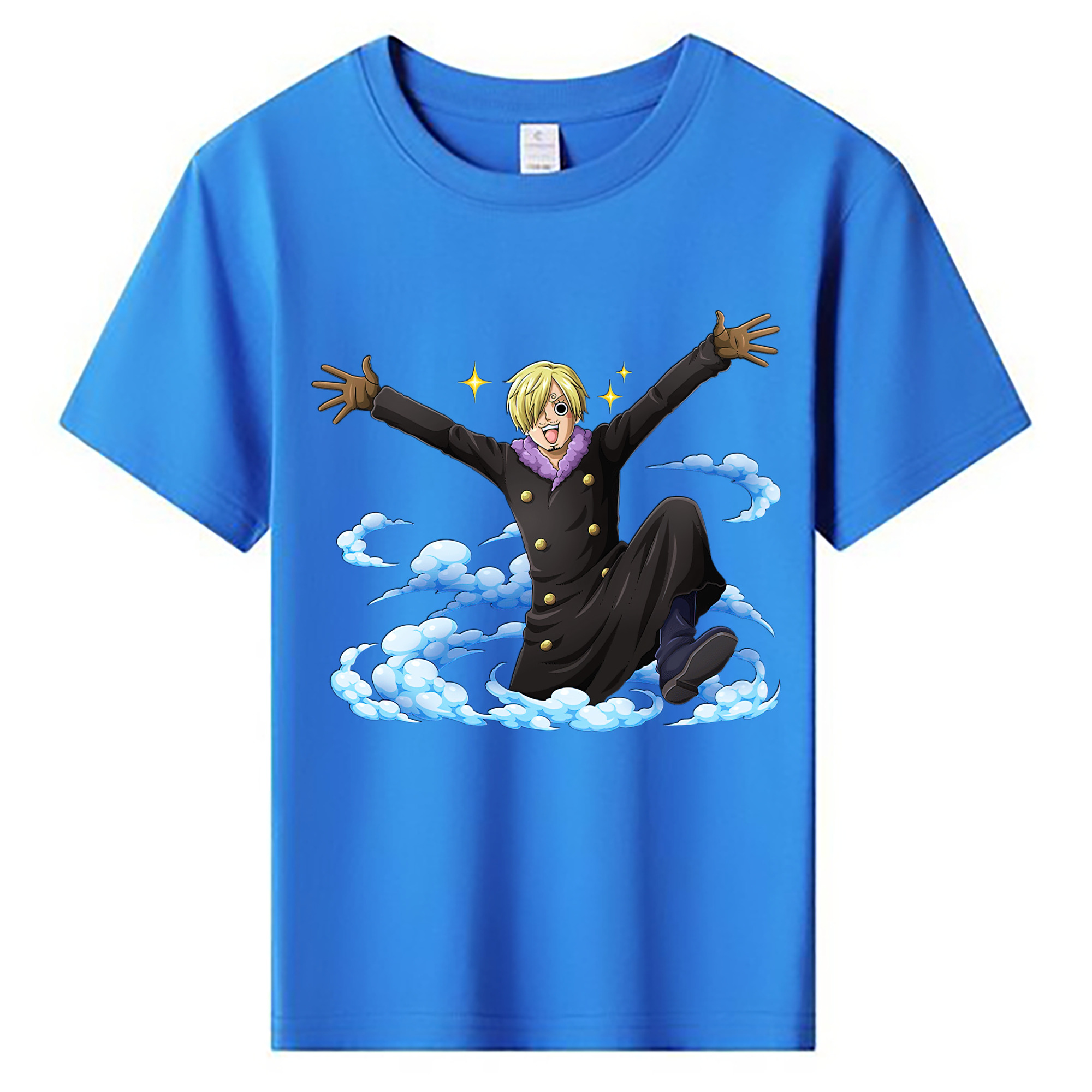（画像用） ワンピース サンジ ONE PIECE Sanji 綿100％キッズTシャツ（フロントプリント）